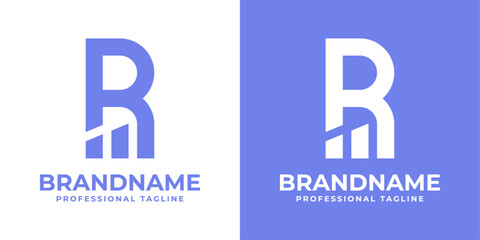 Letter R Financial Logo, Ideal for Wealth Management Services