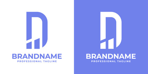 Letter D Financial Logo, Ideal for Wealth Management Services