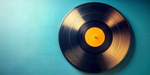 Obraz premium Schallplatte Vinyl Schellack Vinylscheibe Scheibe Platte Generative AI