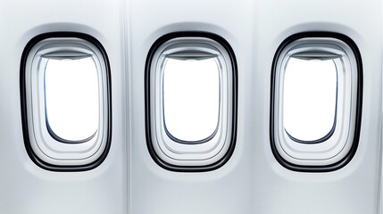 Window of airplane  isolated on transparent png background