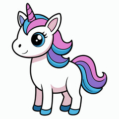 Unicorn vector illustration, Unicorn vector art, Unicorn silhouette, head of a Unicorn vector icon