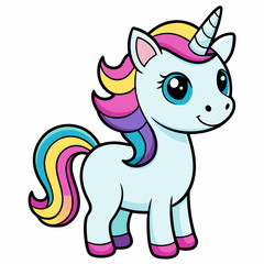 Unicorn vector illustration, Unicorn vector art, Unicorn silhouette, head of a Unicorn vector icon