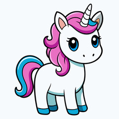 Unicorn vector illustration, Unicorn vector art, Unicorn silhouette, head of a Unicorn vector icon