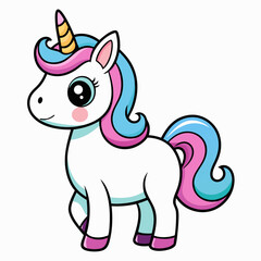 Unicorn vector illustration, Unicorn vector art, Unicorn silhouette, head of a Unicorn vector icon