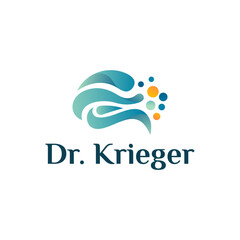 Abstract colorful Brain tech logo design illustration