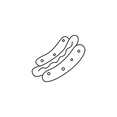 Food icon set. Vector icon. fruits icon images. meat vector icon