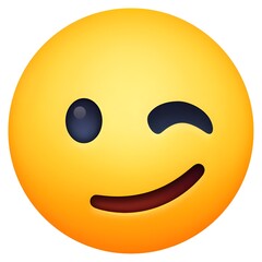 Fototapeta premium Winking Face 