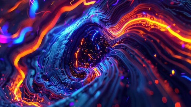 Vibrant close-up of a dimensional rift, with a detailed, otherworldly background