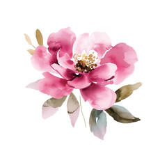 Naklejka premium a painting of pink flowers with the word peonies on it