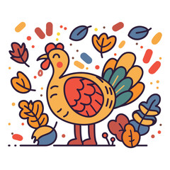 thanksgiving turkey vector