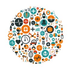 Medical Icons Circle - Health and Wellness