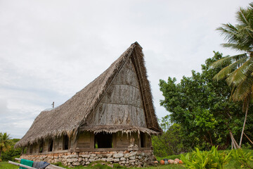 Yapp Islands Micronesia. Traditional men's club