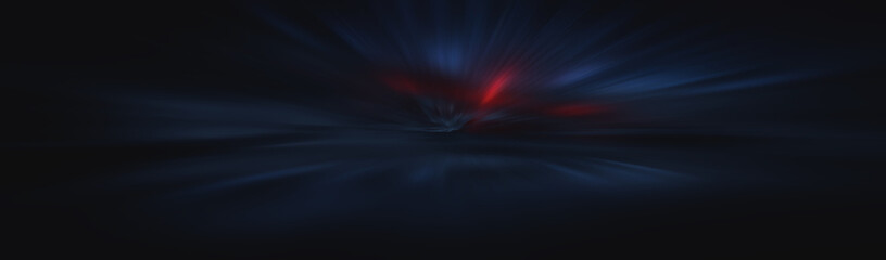 Light neon tunnel, abstract neon background. Bright rays on a dark background.