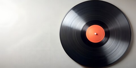 Obraz premium Schallplatte Vinyl Schellack Vinylscheibe Scheibe Platte Generative AI