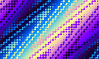 Colourful gradient halftone dots background. Vector illustration. Abstract pop art style dots on abstract blur background