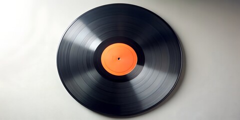 Fototapeta premium Schallplatte Vinyl Schellack Vinylscheibe Scheibe Platte Generative AI