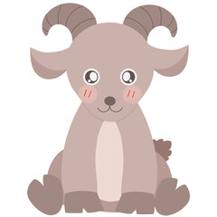 Goat animals farm cartoon 