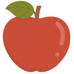 Red apple cartoon 