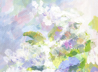 Expression of a blooming garden. Abstract background for design