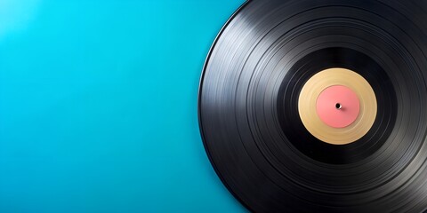Fototapeta premium Schallplatte Vinyl Schellack Vinylscheibe Scheibe Platte AI Generative