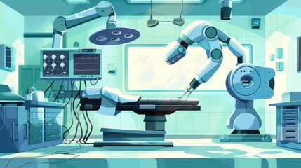Robotic Surgery Room Interior