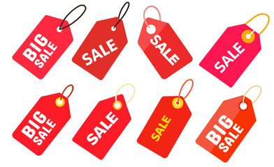 Explore vibrant red sale tags with enticing discounts for black friday. Enhance your shopping experience with special promotions and exclusive offers
