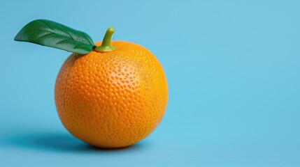 Artificial plastic toy of an isolated orange fruit for children to learn fruit names and cutting...