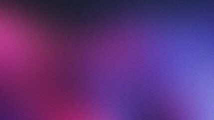 Dark Abstract Gradient Background with Grain Texture in Purple and Blue Tones.