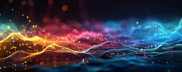 Obraz premium Abstract Digital Background for Technological Processes