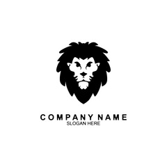 The lion icon is black on a white background.