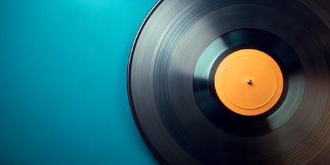 Fototapeta premium Schallplatte Vinyl Schellack Vinylscheibe Scheibe Platte AI-Generated Content