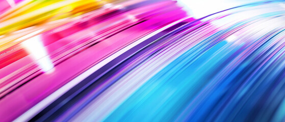 A vibrant motion blur of colorful streaks, creating an abstract and dynamic visual experience full of energy and movement.