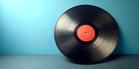 Fototapeta premium Schallplatte Vinyl Schellack Vinylscheibe Scheibe Platte Generative By AI