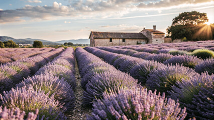 lavender fields in provence france purple flower