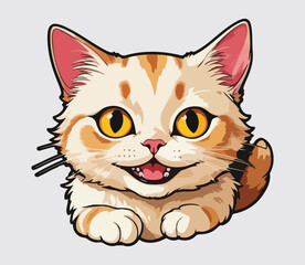 Obraz premium Cat Exclusive stocker and logo