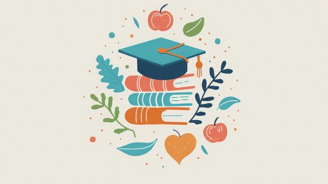 Approachable Logo Design for Tutoring Service, Emphasizing Learning and Growth, Playful and Friendly Illustrations