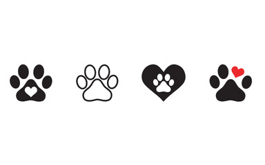 Animal Paw Eps, Dog Paws Vector free images, Paw Print Vector Images