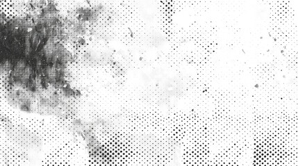 Subtle halftone vector texture overlay. Monochrome abstract splattered background
