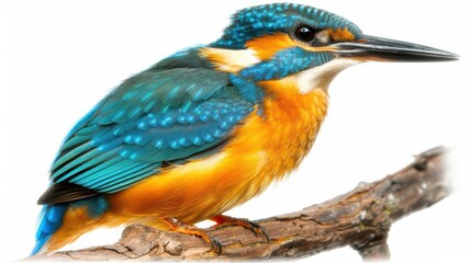 Fototapeta premium Regal Elegance: Kingfisher in High Fidelity Photographic Style
