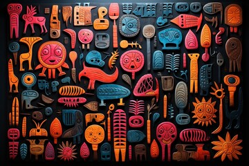 Panama Mola Tapestry