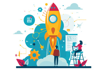 Rocket-Powered Innovation: Startup Launch with Agile Management and Data-Driven Growth