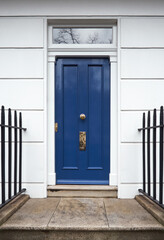 Victorian Blue London Door