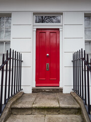 Victorian Red London Door