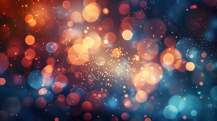 A stunning display of colorful bokeh lights, creating a dreamy and abstract background perfect for festive and creative designs.