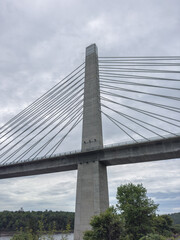 Prospect, Maine, USA. Penobscot Narrows Bridge Observatory photo 2024