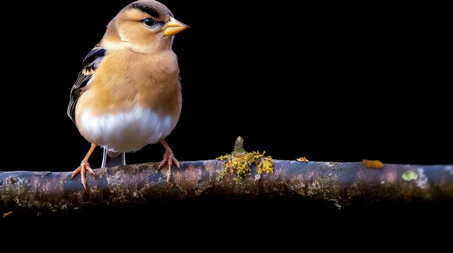 "Vibrant Chaffinch: A Studio Portrait in High Fidelity"