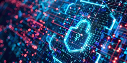 Obraz premium Firewall protection: Defending networks from cyber threats
