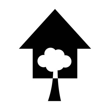 Tree House Logo icon Vector PNG Transparent Background