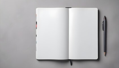 open book with blank pages