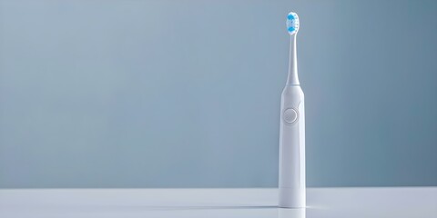 Capturing the Electric Toothbrush Timer in Action. Concept Dental Hygiene, Electric Toothbrush, Timer, Oral Health, Daily Routine